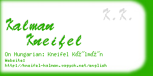 kalman kneifel business card